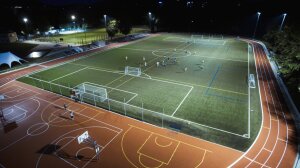 Luftbild Kunstrasen Fußball